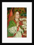 Detail of the Archangel Gabriel by Martin Schongauer