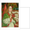Detail of the Archangel Gabriel by Martin Schongauer