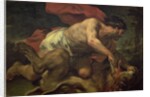 Samson and the Lion by Luca Giordano