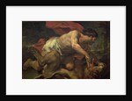 Samson and the Lion by Luca Giordano