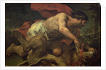 Samson and the Lion by Luca Giordano