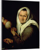 An Old Woman Spinning by Bartolome Esteban Murillo