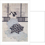 A Courtisan with a Shamisen by Kikukawa Eizan