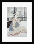 Seated Courtesan by Kikukawa Eizan