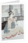 Seated Courtesan by Kikukawa Eizan