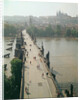 View of the Charles Bridge over the River Vltava by French Photographer