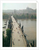 View of the Charles Bridge over the River Vltava by French Photographer