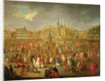The Grand Place during Mardi Gras, Cambrai, 1765 by Antoine Francois Saint-Aubert