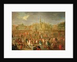 The Grand Place during Mardi Gras, Cambrai, 1765 by Antoine Francois Saint-Aubert