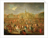 The Grand Place during Mardi Gras, Cambrai, 1765 by Antoine Francois Saint-Aubert