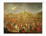 The Grand Place during Mardi Gras, Cambrai, 1765 by Antoine Francois Saint-Aubert