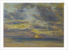 Study of the Sky with Setting Sun, c.1862-70 by Eugene Louis Boudin