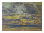 Study of the Sky with Setting Sun, c.1862-70 by Eugene Louis Boudin