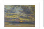 Study of the Sky with Setting Sun, c.1862-70 by Eugene Louis Boudin