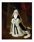 Portrait of Louis-Francoise de Bourbon Mademoiselle de Nantes in Mourning Clothes, after 1710 by Louis de (after) Silvestre