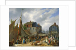 Loading Livestock onto the 'Passager' in the Port of Honfleur, 1823 by Auguste-Xavier Leprince