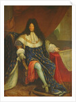 louis XIV Holding a Plan of the Maison Royale de Saint-Cyr by French School