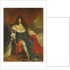 louis XIV Holding a Plan of the Maison Royale de Saint-Cyr by French School