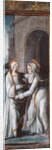 The Visitation, left hand panel from a triptych by French School