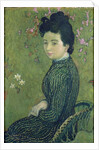 Portrait of Eva Meurier in a Green Dress, 1891 by Maurice Denis