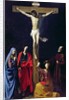 Christ on the Cross with the Virgin, Mary Magdalene, St. John and St. Francis of Paola by Nicolas Tournier
