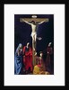 Christ on the Cross with the Virgin, Mary Magdalene, St. John and St. Francis of Paola by Nicolas Tournier