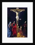 Christ on the Cross with the Virgin, Mary Magdalene, St. John and St. Francis of Paola by Nicolas Tournier