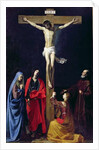 Christ on the Cross with the Virgin, Mary Magdalene, St. John and St. Francis of Paola by Nicolas Tournier