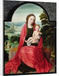 Virgin with the Infant Christ Holding a Pansy by Adriaen Isenbrandt or Isenbrant