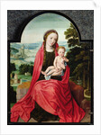 Virgin with the Infant Christ Holding a Pansy by Adriaen Isenbrandt or Isenbrant