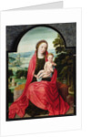 Virgin with the Infant Christ Holding a Pansy by Adriaen Isenbrandt or Isenbrant