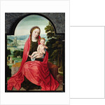 Virgin with the Infant Christ Holding a Pansy by Adriaen Isenbrandt or Isenbrant