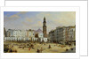 Piazza Mazaniello, Naples by Jean Auguste Bard