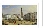 Piazza Mazaniello, Naples by Jean Auguste Bard