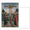 Christ on the Cross between the Virgin and St. John by Spanish School