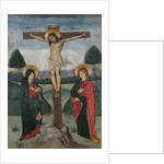Christ on the Cross between the Virgin and St. John by Spanish School