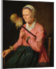 A Woman Spinning by David III Ryckaert