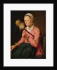 A Woman Spinning by David III Ryckaert