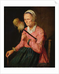 A Woman Spinning by David III Ryckaert