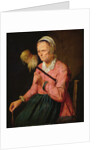 A Woman Spinning by David III Ryckaert