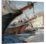 View of a Mediterranean Port, 1913 by Frederic Montenard