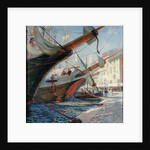 View of a Mediterranean Port, 1913 by Frederic Montenard