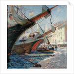 View of a Mediterranean Port, 1913 by Frederic Montenard