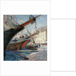 View of a Mediterranean Port, 1913 by Frederic Montenard