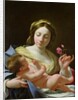The Virgin and Child with a Rose by Simon Vouet