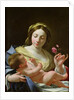 The Virgin and Child with a Rose by Simon Vouet