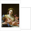 The Virgin and Child with a Rose by Simon Vouet