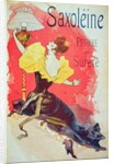 Poster advertising 'Saxoleine', safety lamp oil by Jules Cheret