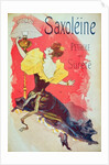 Poster advertising 'Saxoleine', safety lamp oil by Jules Cheret