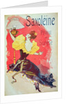Poster advertising 'Saxoleine', safety lamp oil by Jules Cheret